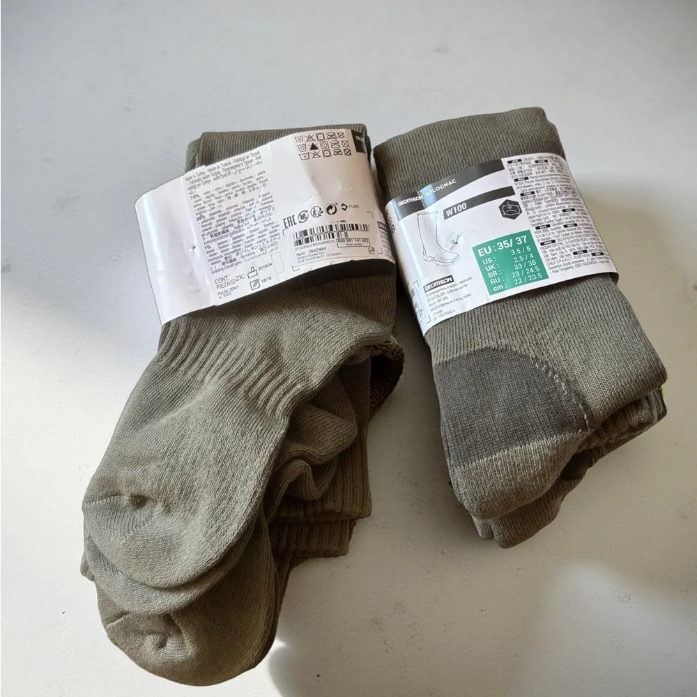 Bundle Of 4 Socks Green/Brown Boot Woman Size 5 NWOT (3 for $12 item)